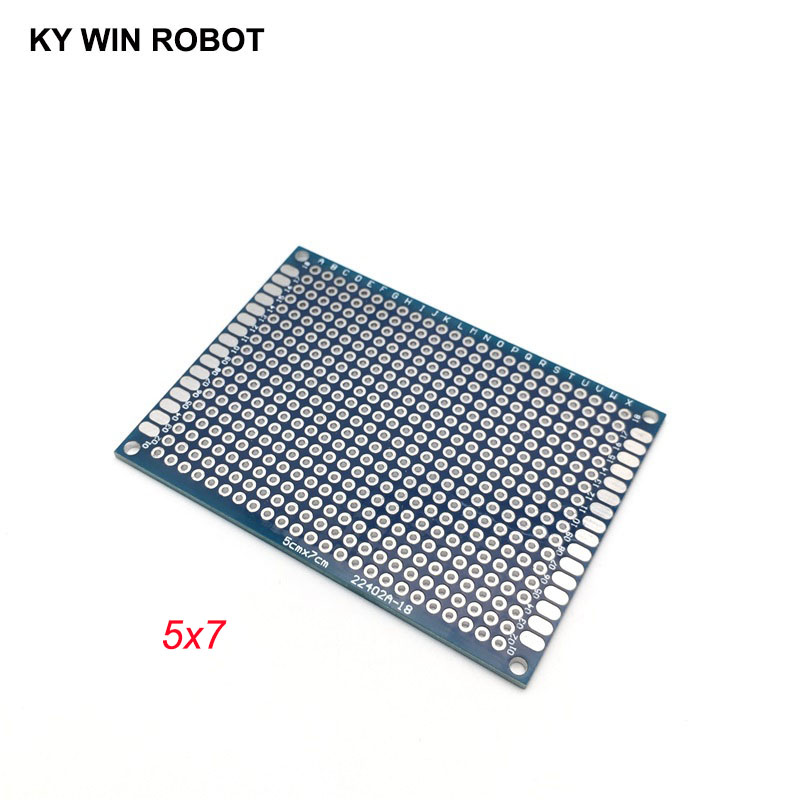 5pcs 5x7cm 50x70 mm Blue Doubl - Pcb Prototyping Board 评论和价格