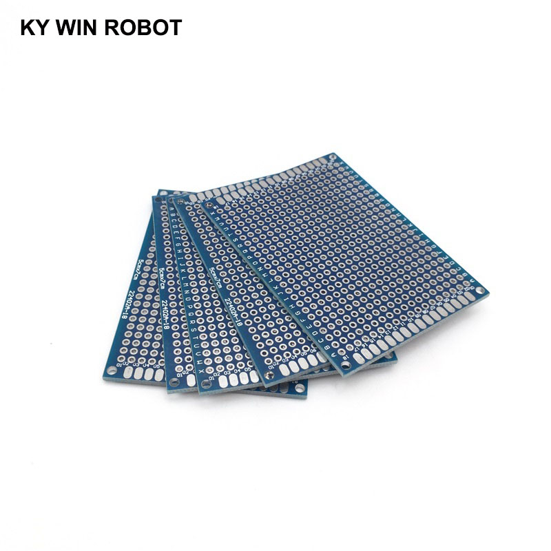 5pcs 5x7cm 50x70 mm Blue Doubl - Pcb Prototyping Board 评论和价格