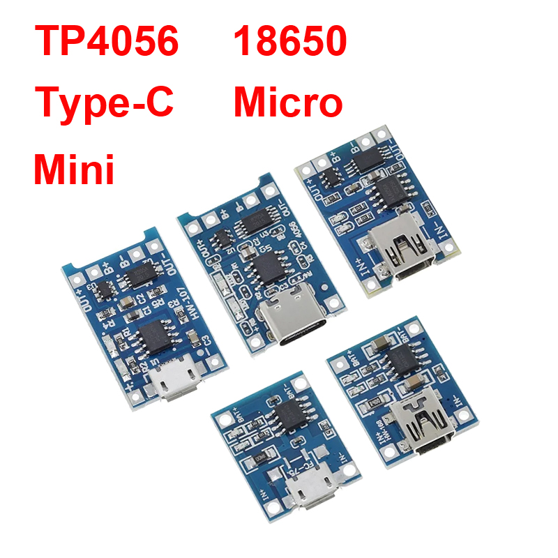 1/5PCS 5V 1A Micro/Type-c/Mini - Tp4056 Module 评论和价格