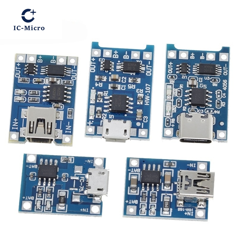 1/5PCS 5V 1A Micro/Type-c/Mini - Tp4056 Module 评论和价格
