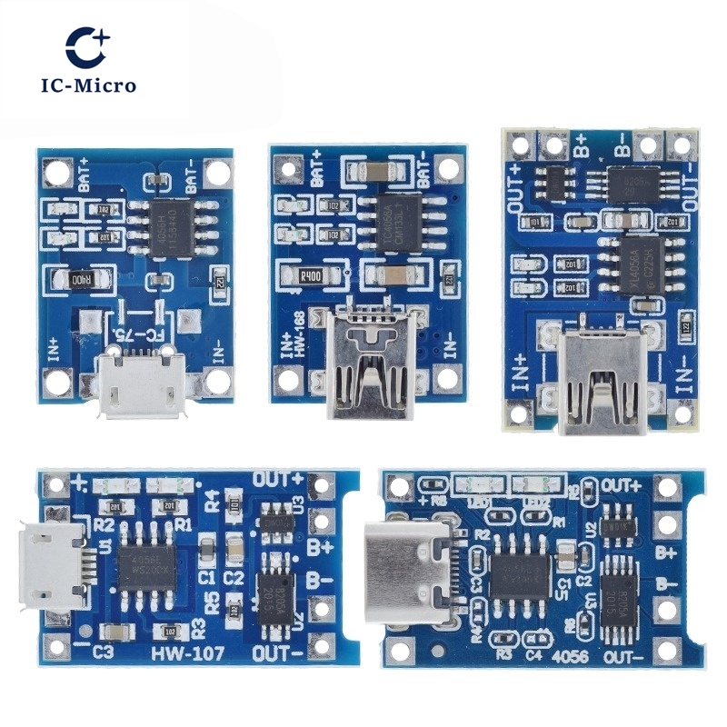 1/5PCS 5V 1A Micro/Type-c/Mini - Tp4056 Module 评论和价格