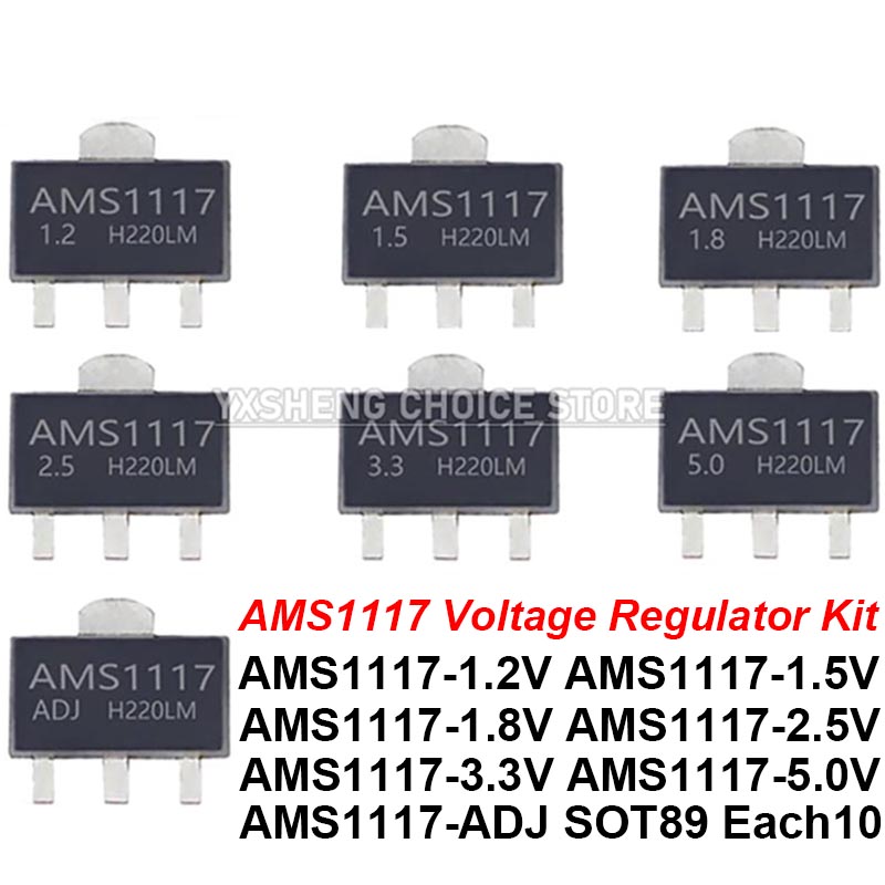70PCS = 7Kinds *10PCS AMS1117  - Ams1117 Module 评论和价格