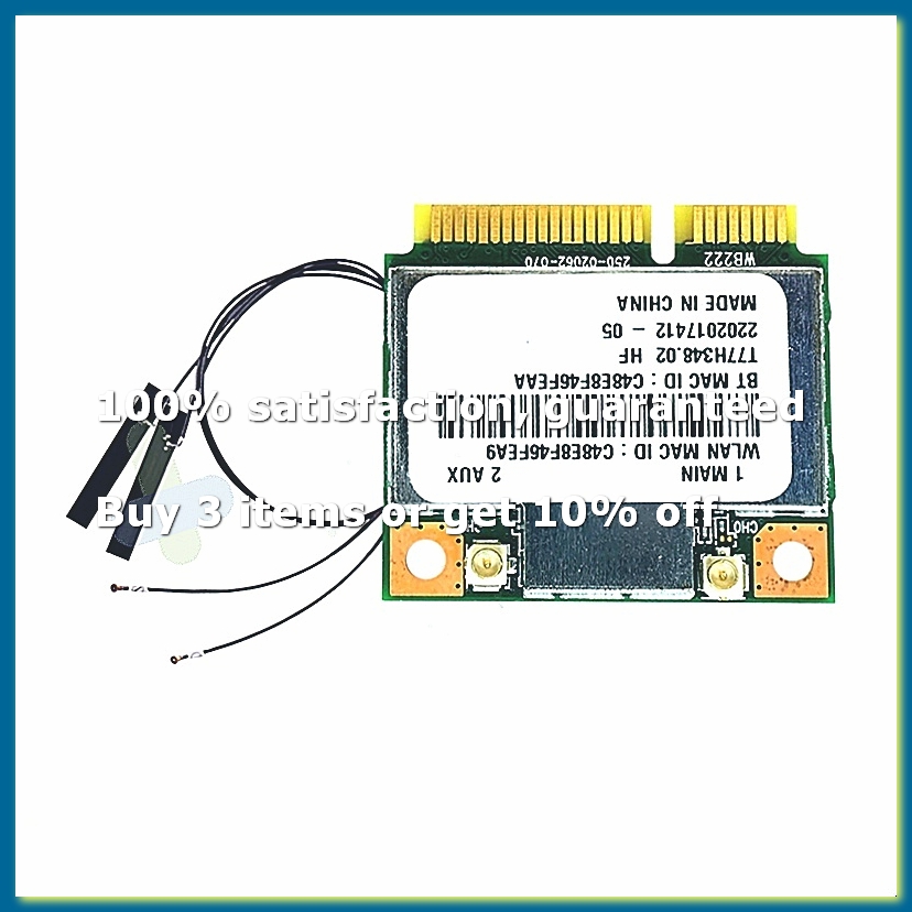 AR5B22 AR9462 WiFi Card+Intern - Antenna 2.4Ghz 评论和价格