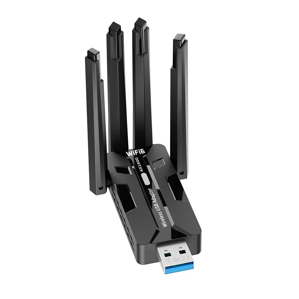 WiFi 6 USB Adapter 1800Mbps Du - Antenna 2.4Ghz 评论和价格
